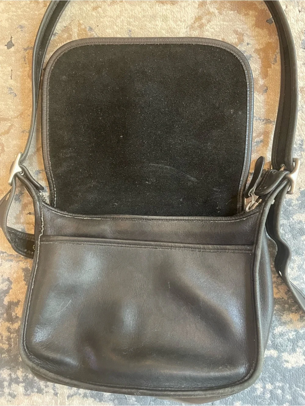 Coach Vintage 9951 Patricia Legacy Black Leather Crossbody Bag